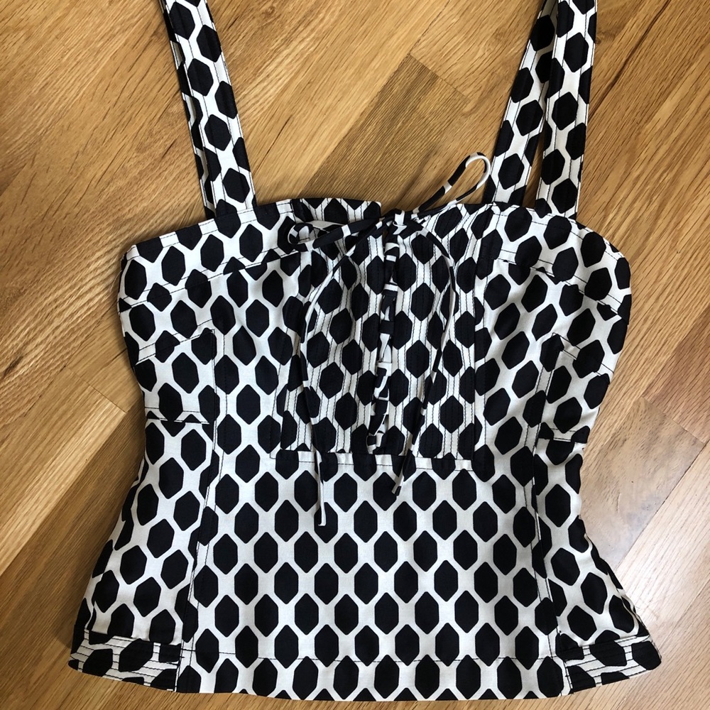Diane Von Furstenberg Printed Corset